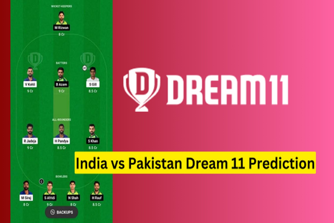India Vs Pakistan Best Playing 11 in Dream Team Fantasy Legue Team Prediction Today Captain and Vice Captain IND Vs PAK
