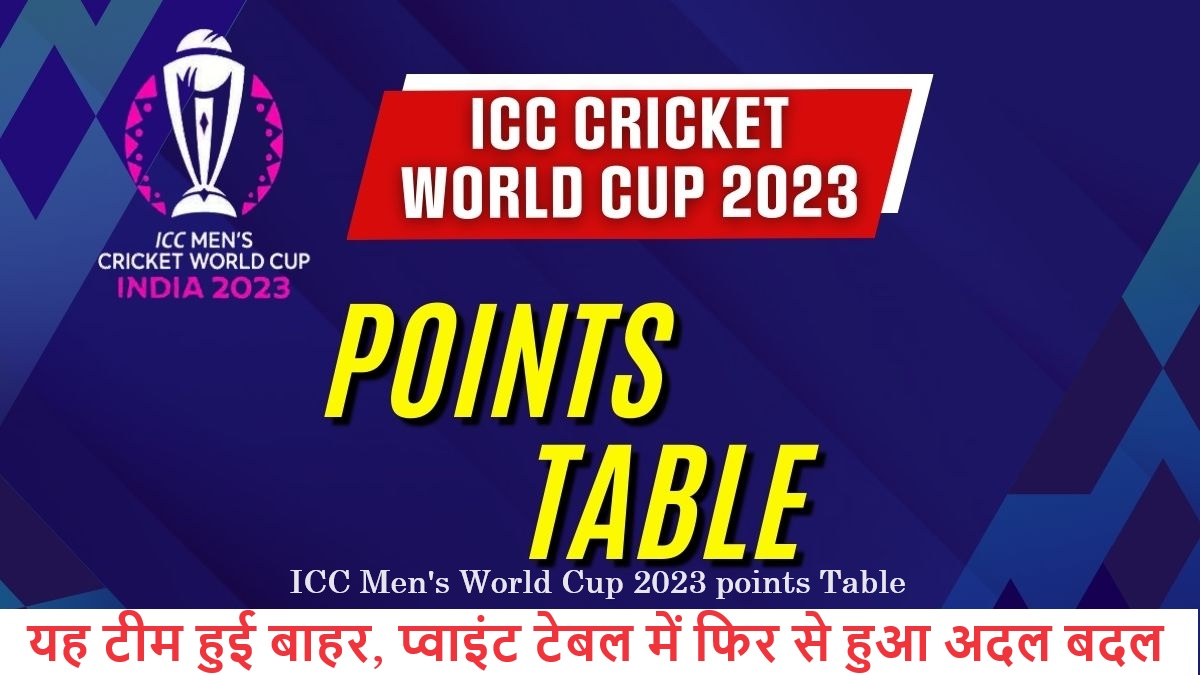 ICC Men's World Cup 2023 points Table